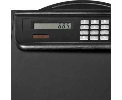 Podkładka z kalkulatorem Meeting Mate, czarny 