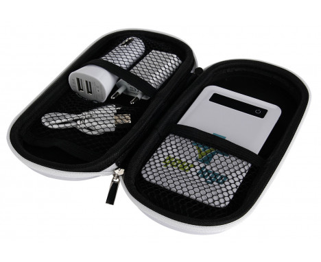 Zestaw - power bank 5000 mAh, ładowarka i wtyczka