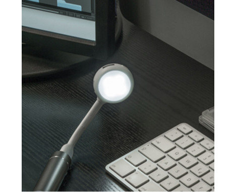 Rozgałęźnik USB ze światełkiem - biały