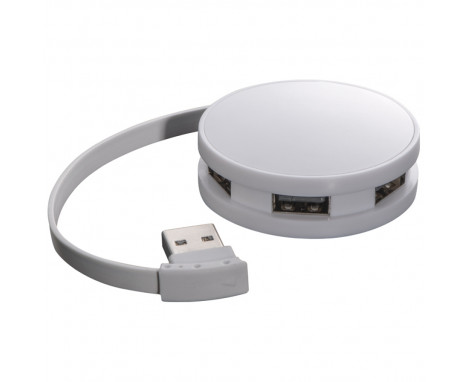 Rozgałęźnik USB - biały 