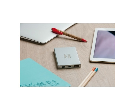 Power bank z podświetlanym logo 4000 mAh - biały