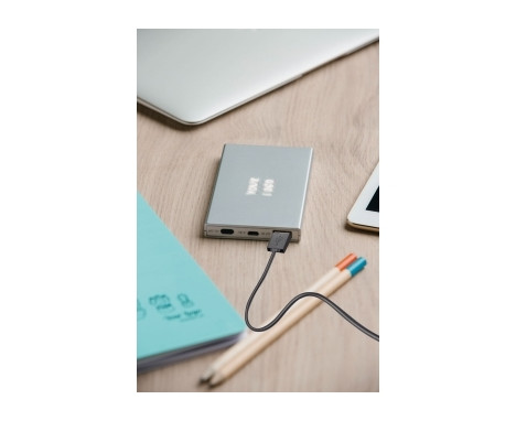 Power bank z podświetlanym logo 4000 mAh - biały