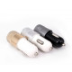 Metalowa ładowarka samochodowa x2 USB czarna